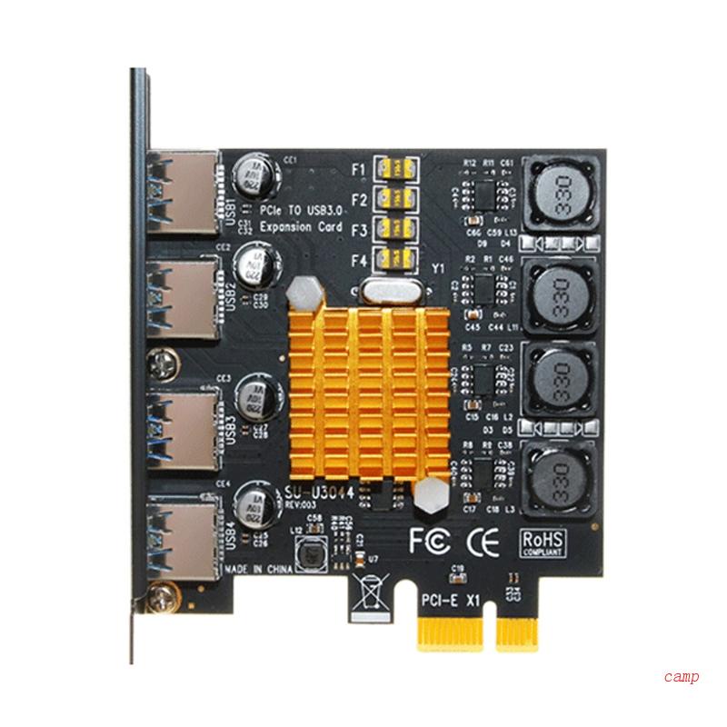 Card Mở Rộng PCIE 4 Cổng USB 3.0 PCI + USB 3.0 + Bộ Điều Khiển + Dây Cáp + Thẻ Nhớ NEC