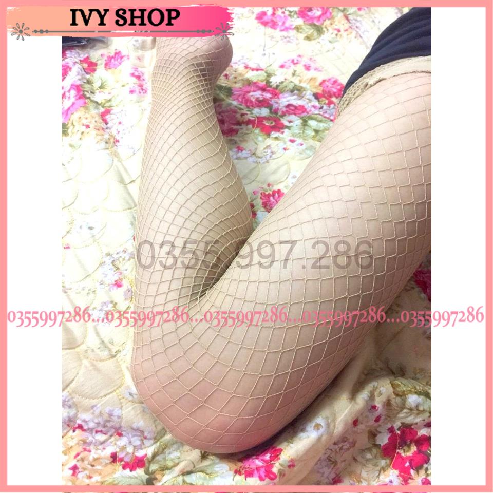 Quần tất lưới màu da đủ cỡ lưới mắt nhỏ mắt trung mắt to