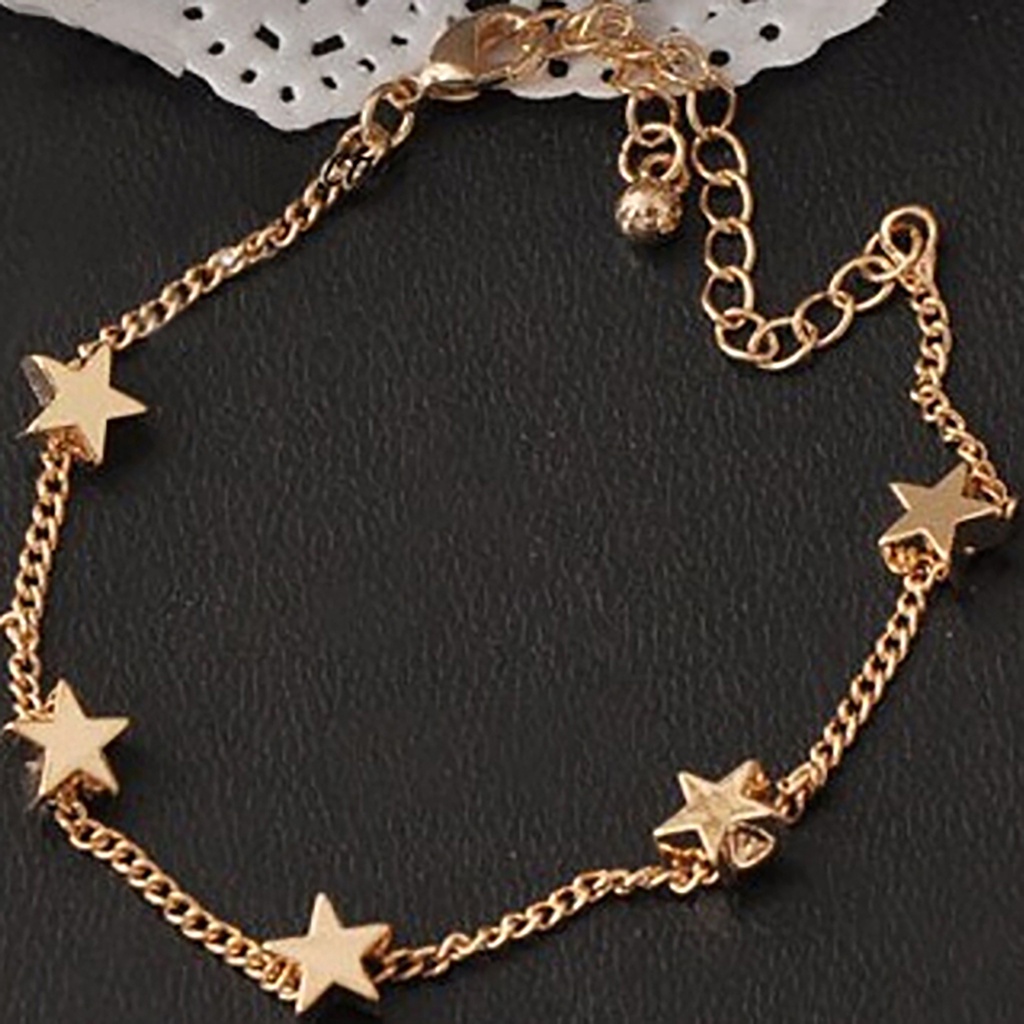 Lắc tay mạ vàng đính hình sao xinh xắn