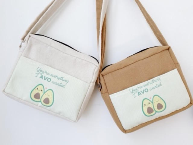 ❤️ Túi chéo nhỏ mini hình hoa và trái cây