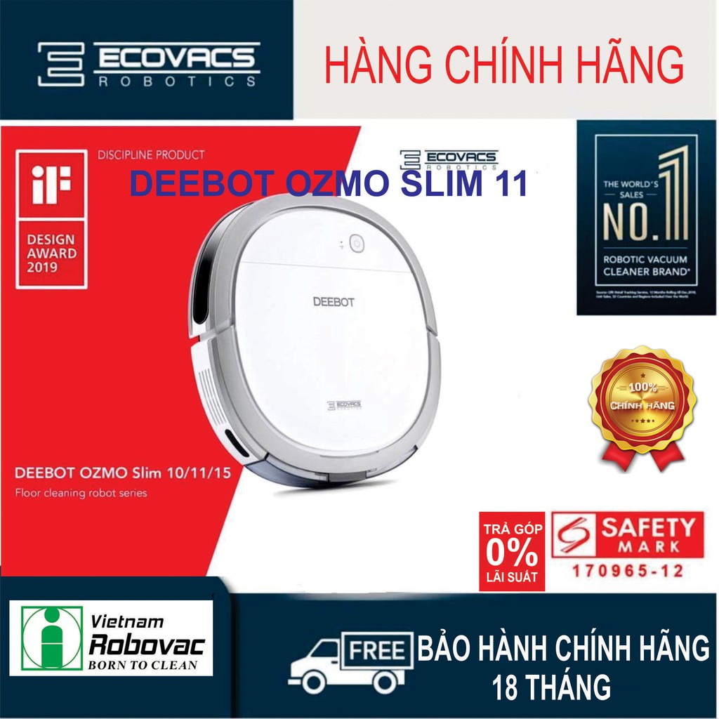 ROBOT HÚT BỤI - LAU NHÀ THÔNG MINH ECOVACS DEEBOT OZMO SLIM11