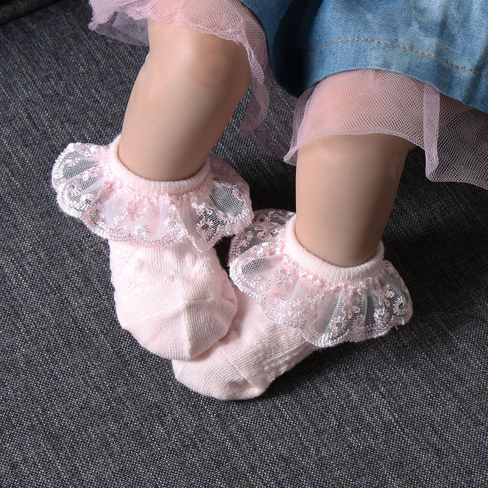 Vớ em bé gái sơ sinh đàn hồi chống trượt
