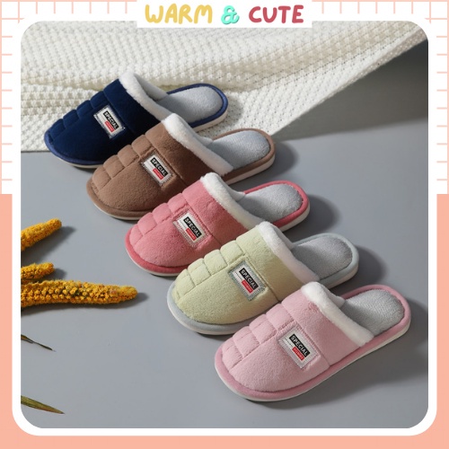 Dép bông, dép lông nam nữ mẫu Special đi trong nhà, văn phòng Wam&amp;Cute A130