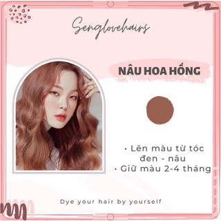 Thuốc nhuộm tóc màu nâu hoa hồng