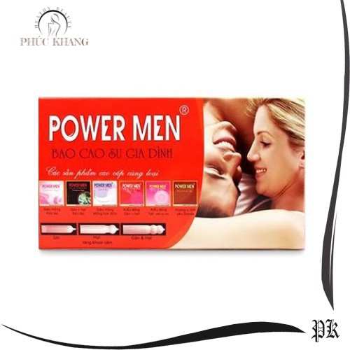 Bao cao su power men Gia Đình hộp 12 chiếc - [Siêu Rẻ]