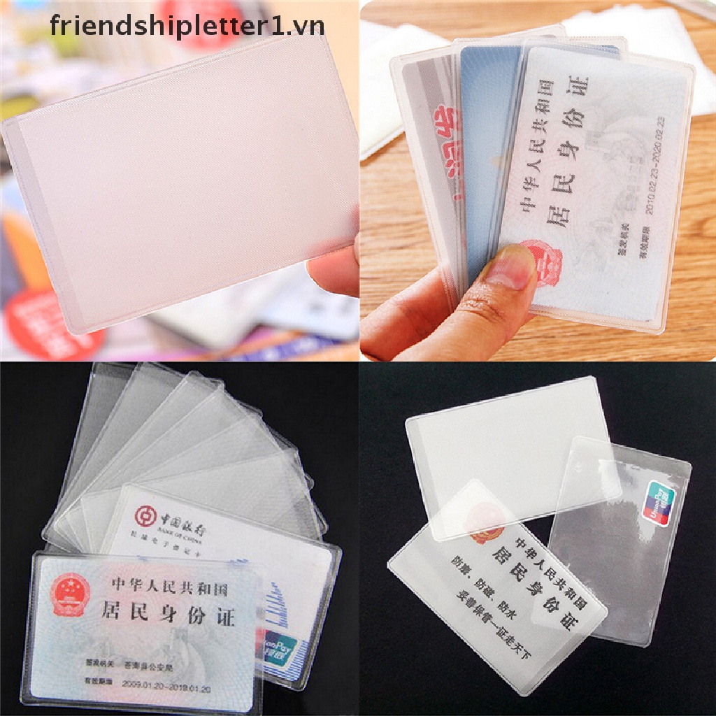 10 vỏ bọc PVC trong suốt cho thẻ căn cước