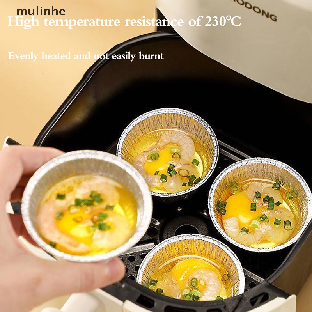 Set 10 Khuôn Giấy Nhôm Làm Bánh Tart Trứng Mini