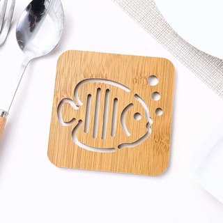 Lót Ly Bằng Gỗ Hình Ngỗ Nghĩnh Đáng Yêu Bằng Gỗ Ép Giá Rẻ MinHome