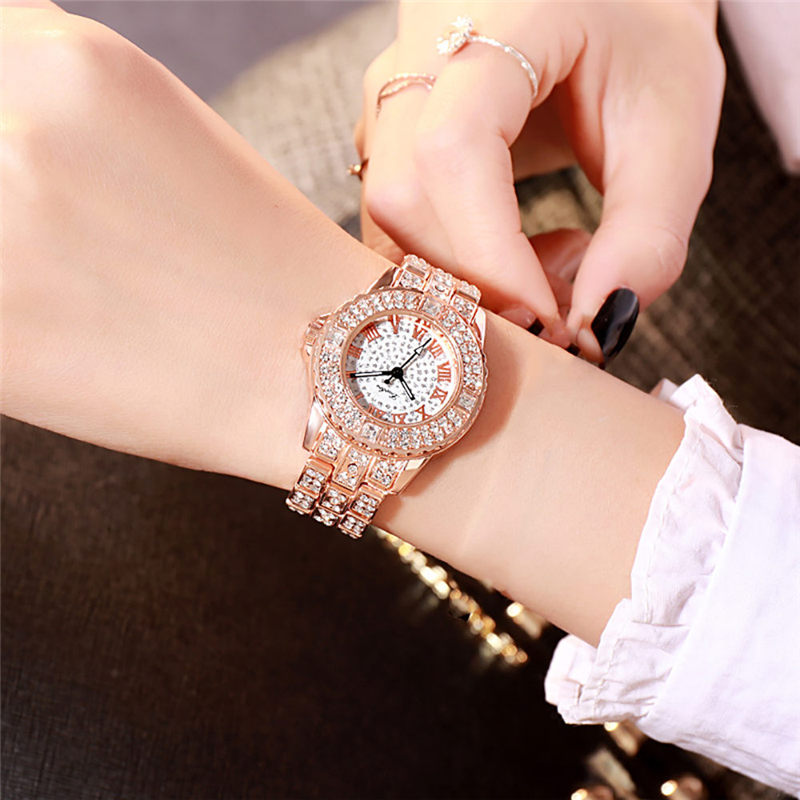 ZOLFA Fashion Starry Sky Ladies Steel Band Watch Luxury Rhinestone Womens Quartz Wristwatch Alloy Watches Ladies Timepiece Đồng hồ nữ