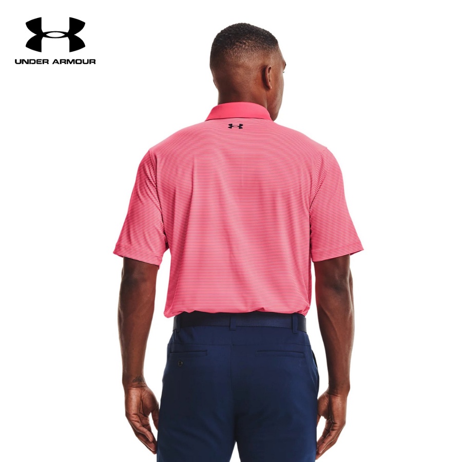 Áo polo tay ngắn golf nam Under Armour Performance Stripe - 1361823-683