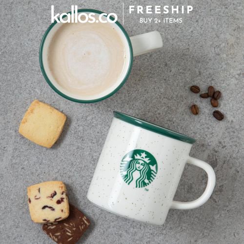 Bộ Ly Starbucks Curtis Kulig, Cherry Blossom, Black, Wordmark, Green Siren, Cream, KakaoFriends Mug - Kallos Vietnam