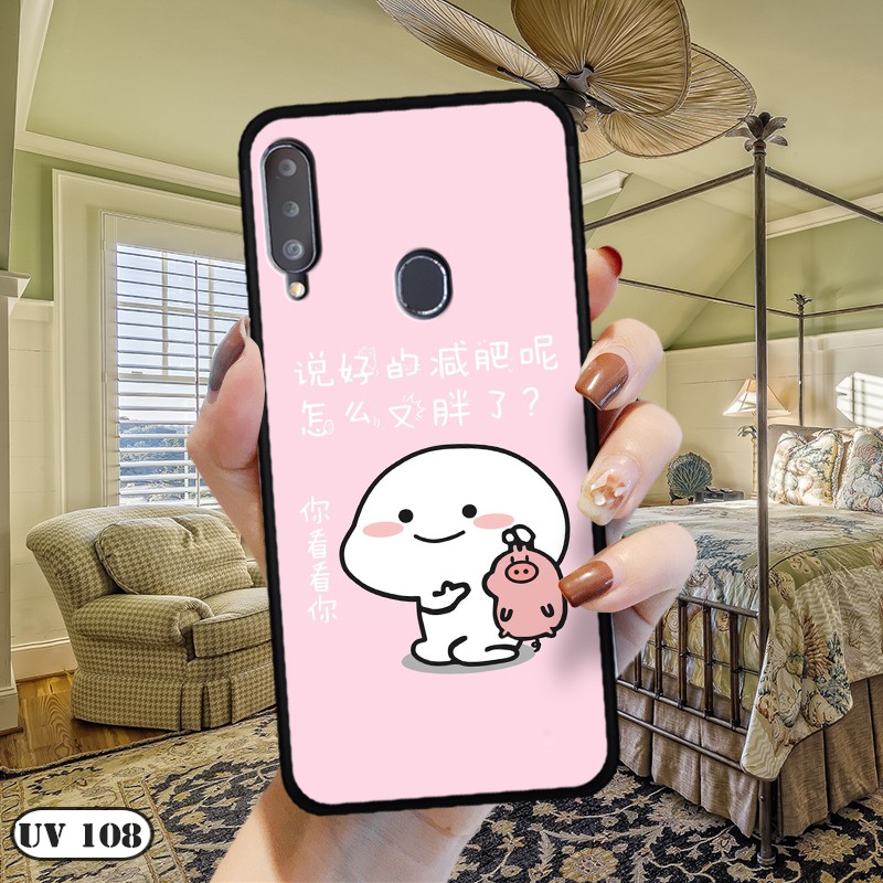 Ốp lưng điện thoại Samsung Galaxy A20S - lưng nhám viền dẻo