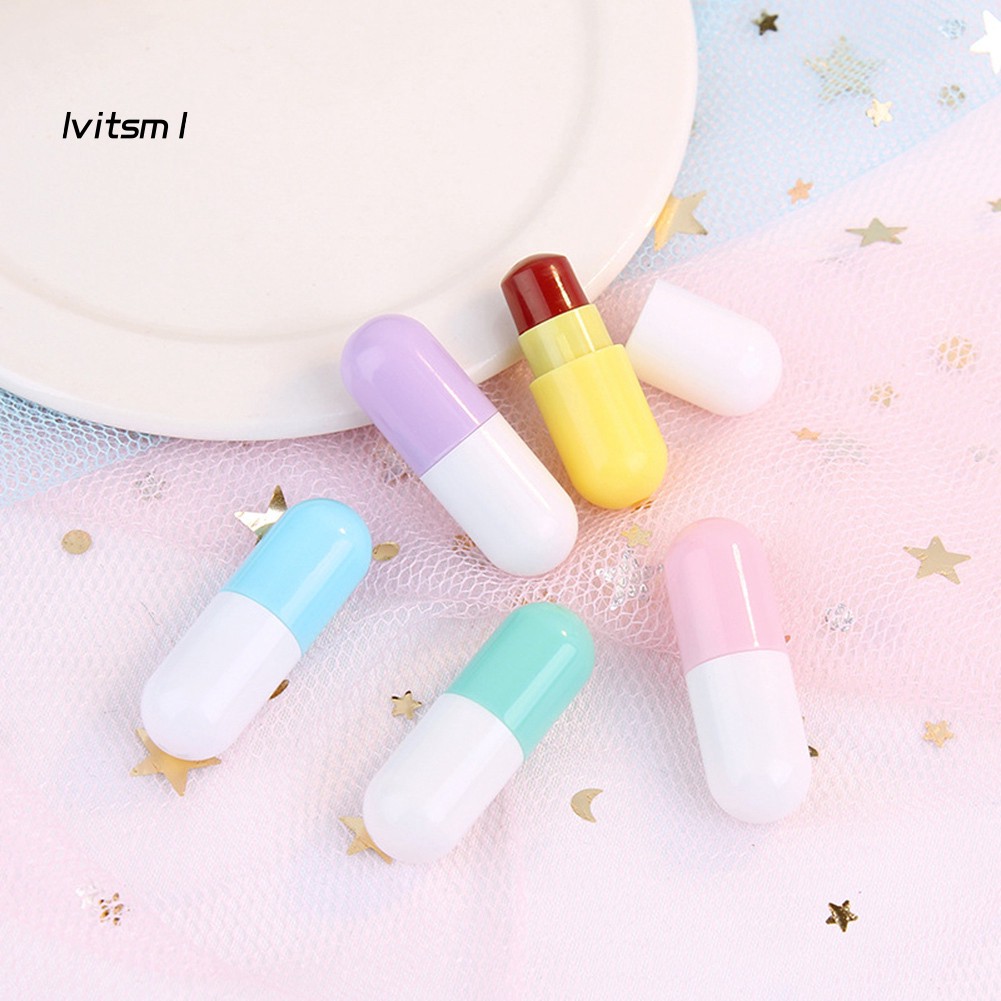 [Hàng mới về] Set 5 son môi kháng nước lâu trôi hình viên thuốc mini dễ thương | BigBuy360 - bigbuy360.vn