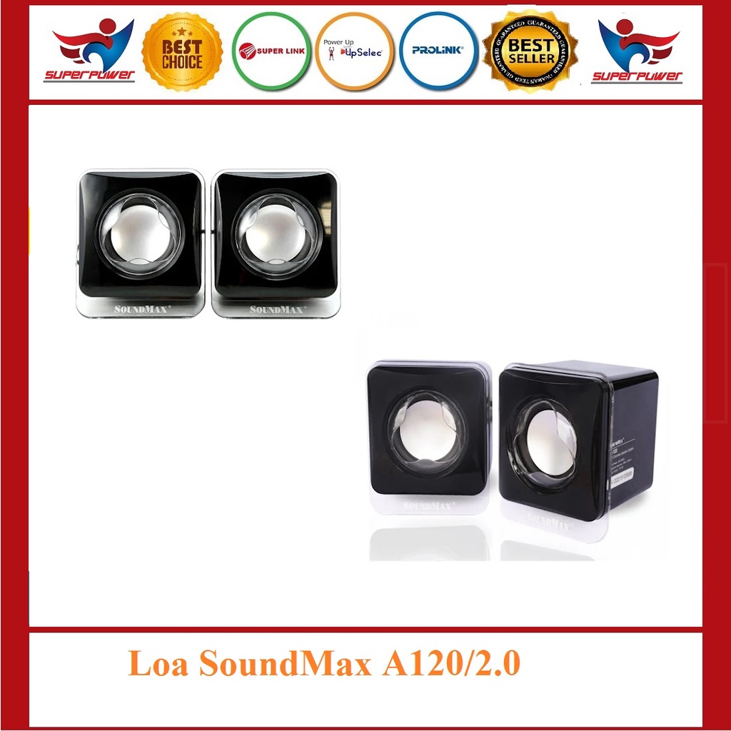 Loa SoundMAX A120 đen,trắng