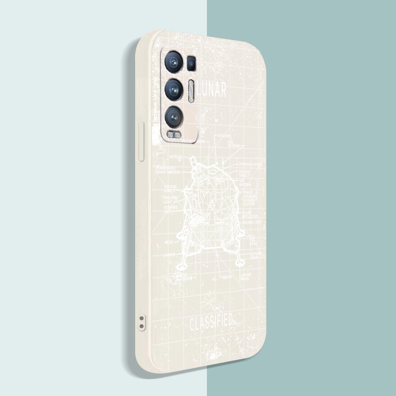 Ốp Điện Thoại Góc Vuông In Hình Động Cơ Không Gian Cho OPPO Reno6 Z 5G Reno 5 Pro 4 4G 3 Reno2 Z F