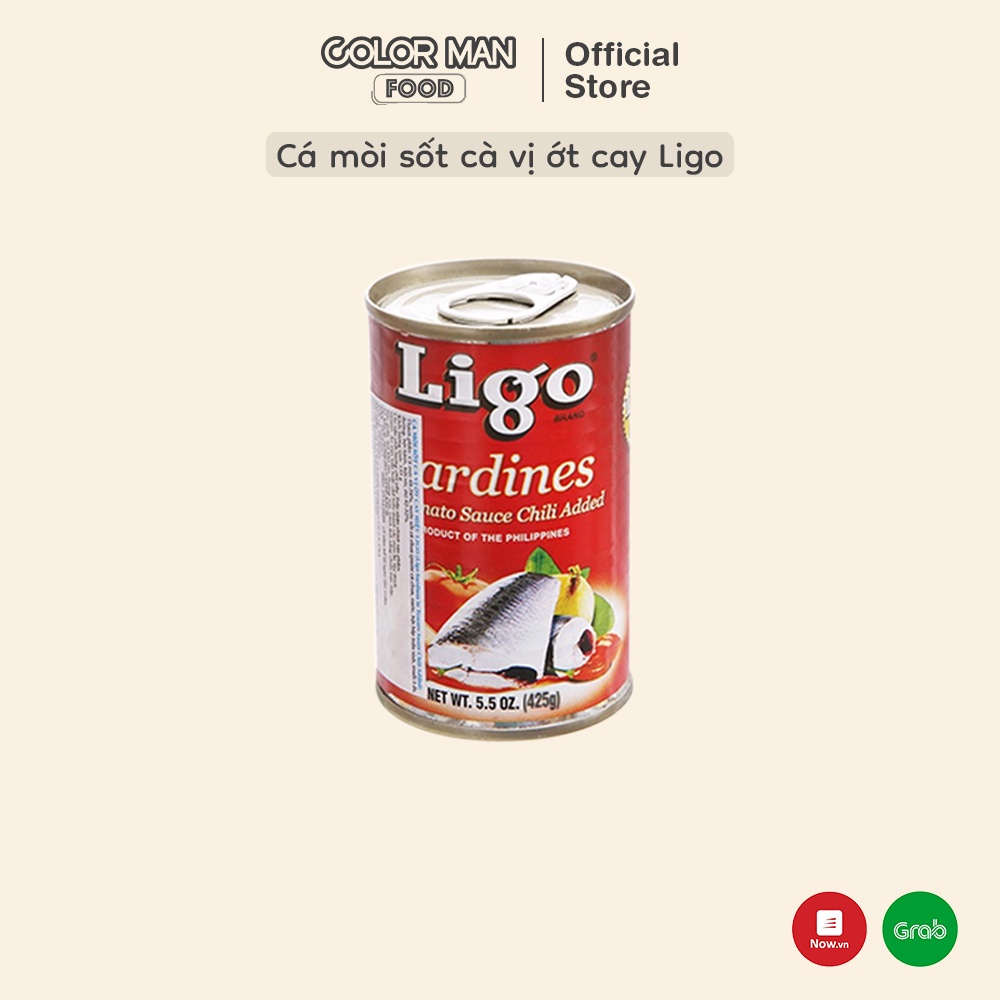 [DATE 02/09/24]Cá mòi sốt cà vị ớt cay Ligo 425 g