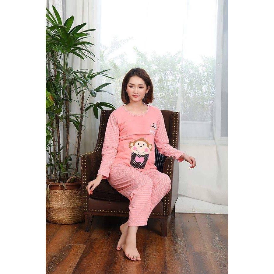 [XẢ KHO] Combo 2 Bộ đồ bâù và sau sinh hình khỉ-made in VN