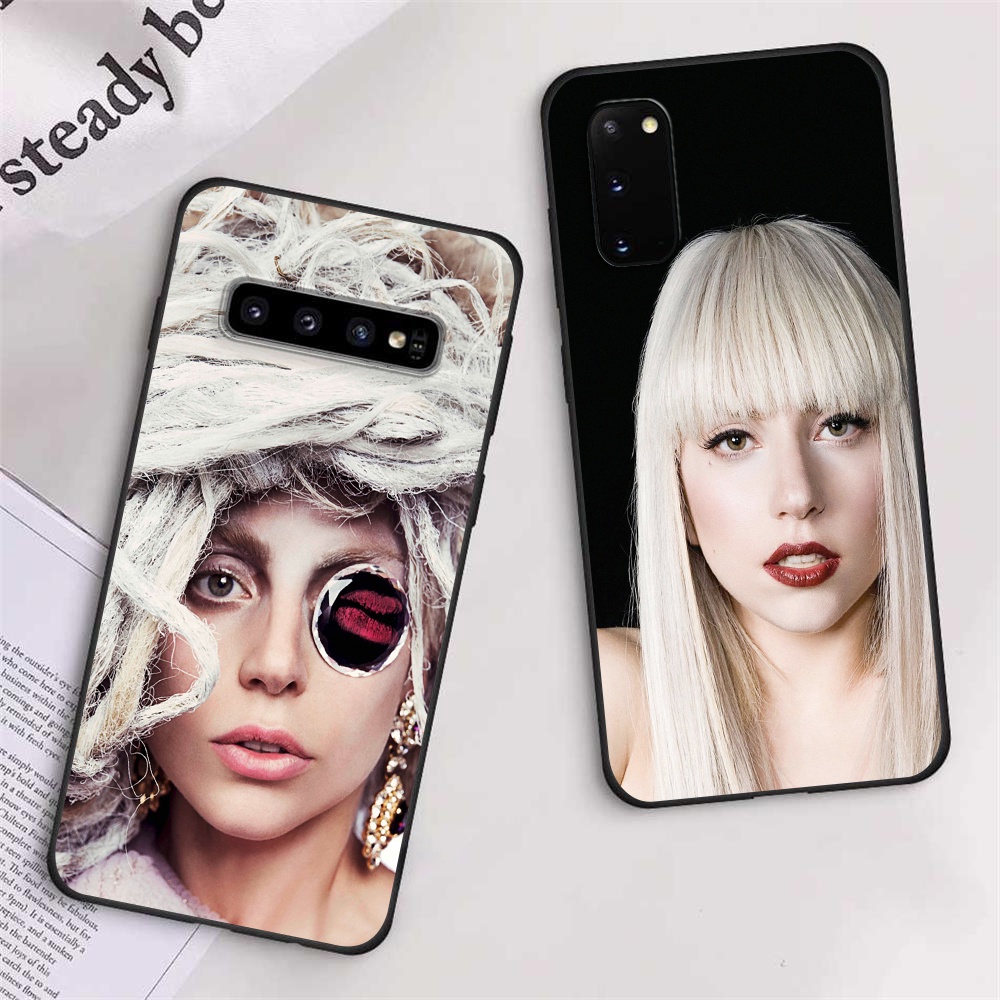 Ốp điện thoại Silicone mềm màu đen in hình Lady Gaga cho Samsung Note 10 Lite 10 Plus 20 Ultra 10 20
