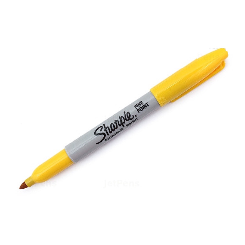 Bút lông dầu viết vẽ trên mọi chất liệu Sharpie Permanent Marker – Fine Point – Màu vàng (Yellow)