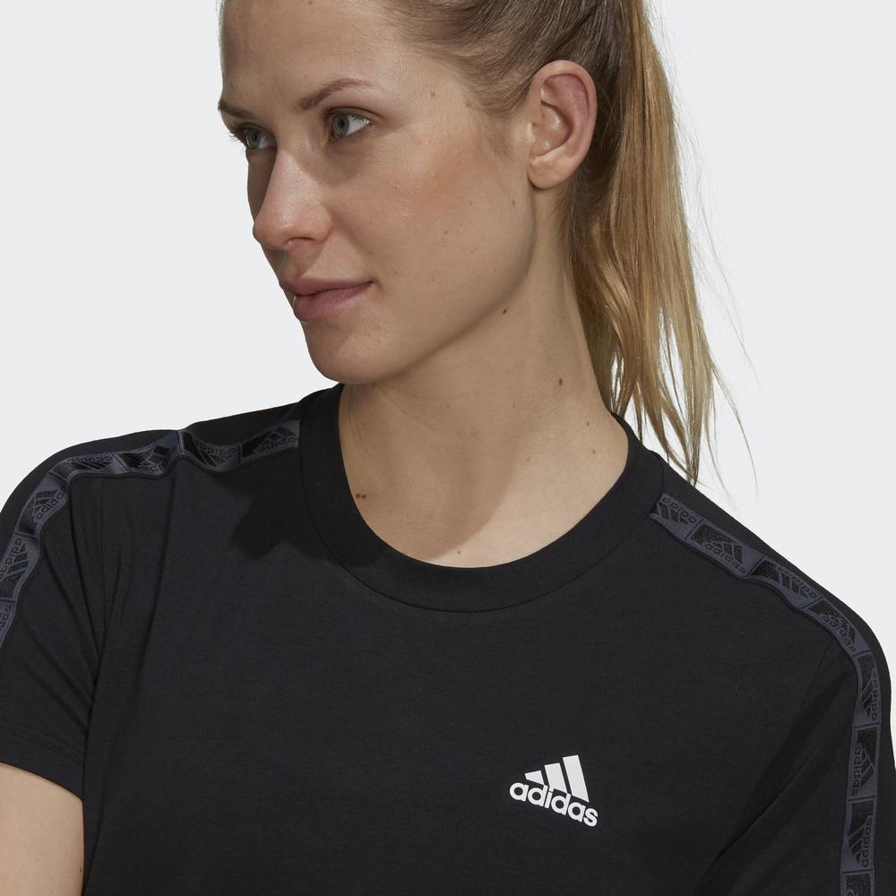 Áo Tee adidas TRAINING Nữ AEROREADY Designed 2 Move Cotton Touch Tee Màu đen GS1354