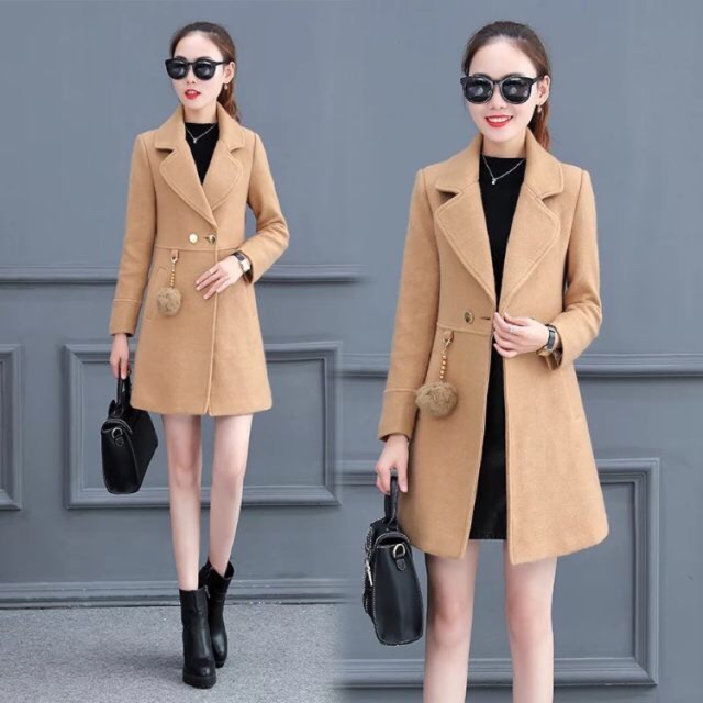 Áo khoác dạ nữ Big size cho người béo mập
