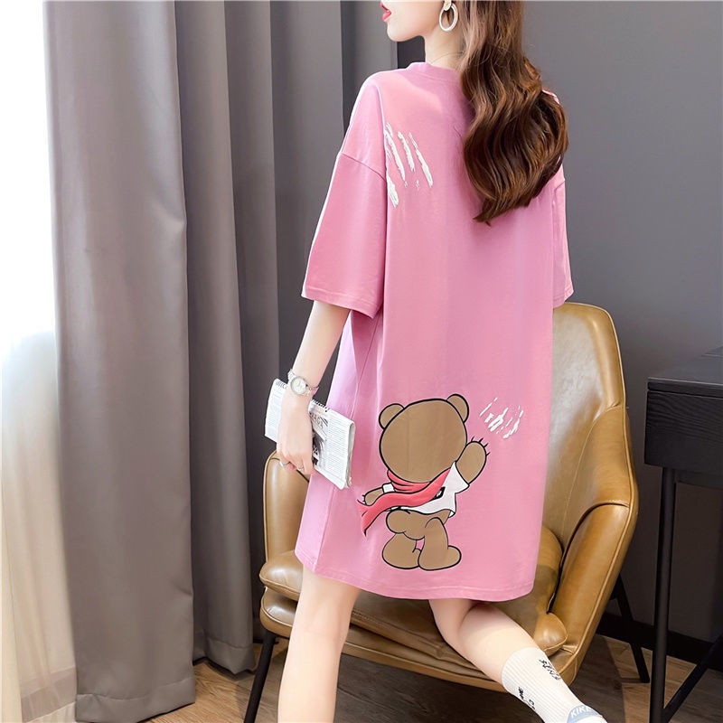 Áo phông nữ from rộng hàng may kỹ chất cotton co dãn thoáng mát size đến 70kg | BigBuy360 - bigbuy360.vn