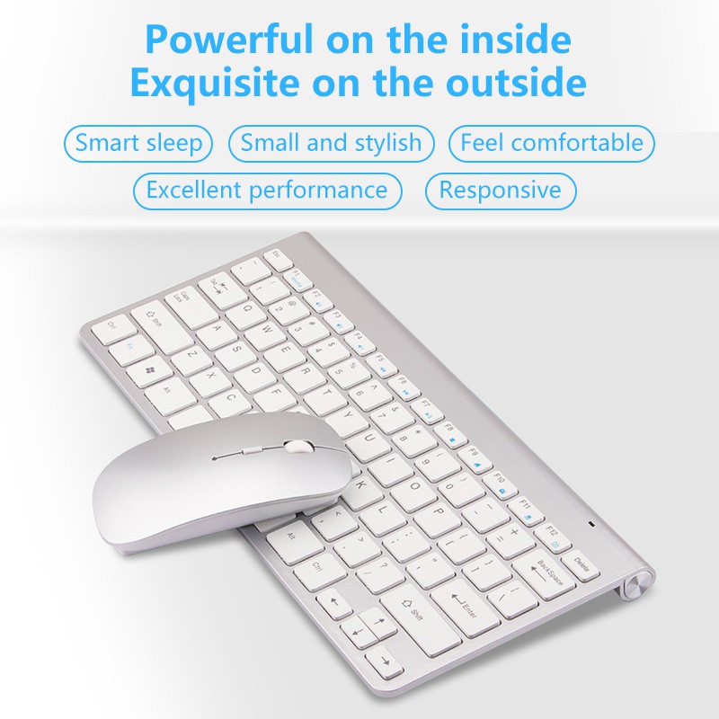 Bộ bàn phím và chuột không dây GOOJODOQ 2.4g cho máy tính bảng/ máy tính để bàn/ máy tính xách tay