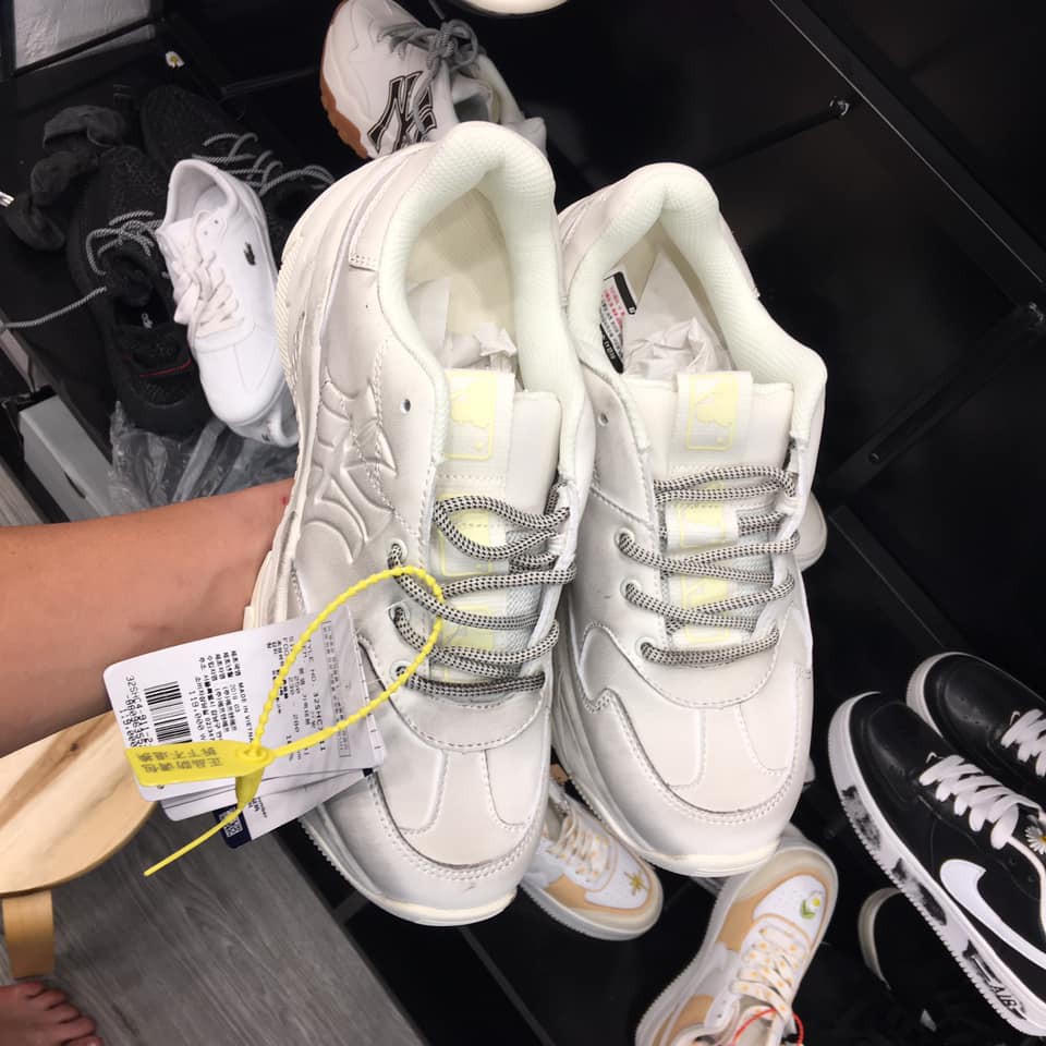 Giày thể thao sneaker trắng bẩn ny full size, full bill box hàng 1:1 | BigBuy360 - bigbuy360.vn