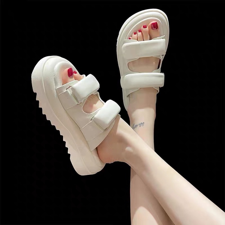 Dép quai ngang đế dày thời trang cho nữ