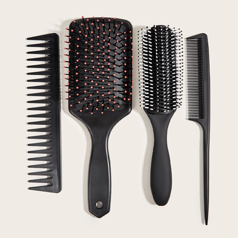 Set 4 Lược Chải Tóc Xoăn Dày Cho Bạn Nữ YOUYO