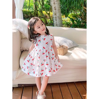Đầm cherry đỏ sát nách (N00496)