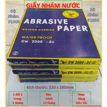 GIẤY NHÁM NƯỚC, ĐỘ MỊN P1000, P2000.