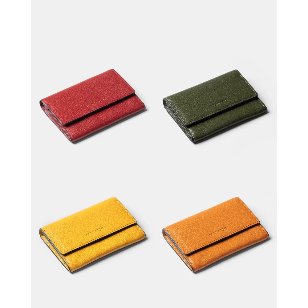 Ví Card Holder Mercury thiết kế ngang, Ví Card Holder Mercury Da Taiga nhập khẩu mã WCHMCR