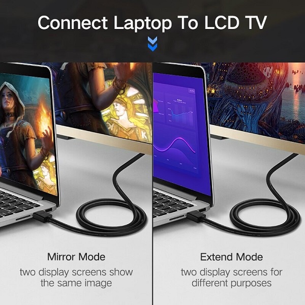 Cáp HDMI 2.0 Tròn Dẻo Hỗ Trợ 4K Ugreen HD104 Chính Hãng, bảo hành 18 tháng