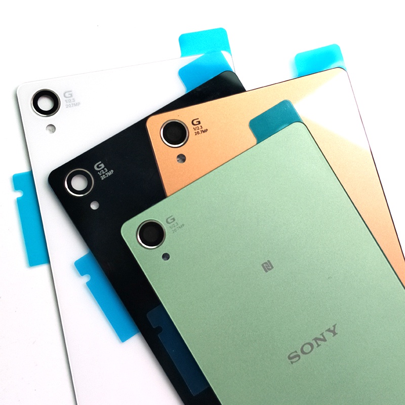 nắp lưng Sony Xperia Z3 L55T D6603 D6643 D6653 D6633 Nắp Lưng Điện Thoại Bằng Kính Thay Thế Chuyên Dụng Cho