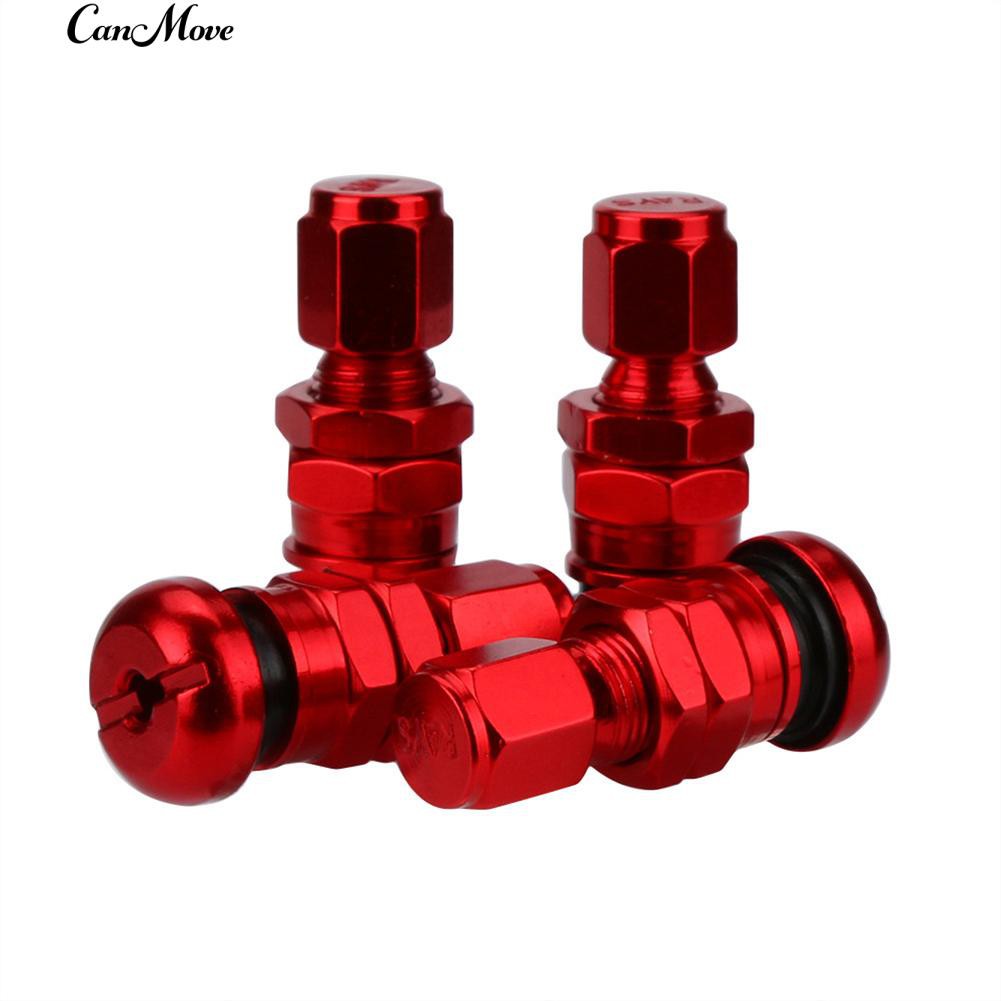 🚘4Pcs Aluminum Alloy Car Tire Air Valve Stem Anti-Dust Decor