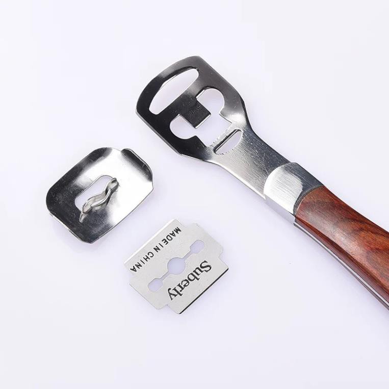 Bộ Dụng Cụ Mài, Chà Gót Chân Tẩy Da Chết Bằng Chất Liệu Inox Cao Cấp Kèm 20 Lưỡi Dao Thay Thế .