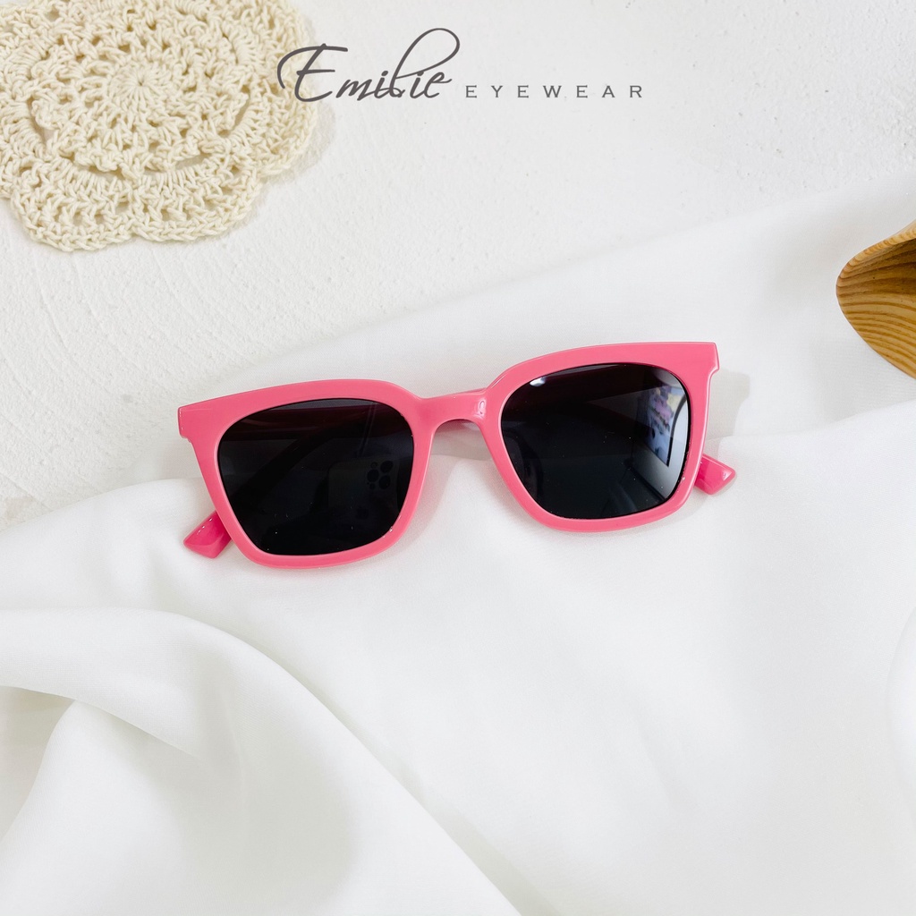 Gọng kính mát trẻ em nhiều màu Pastel siêu xinh nhựa dẻo nhẹ mắt chống UV400 Emilie eyewear