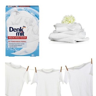 Giấy Tẩy Trắng Quần Áo DENKMIT Nhập Khẩu Đức Hộp 20tờ