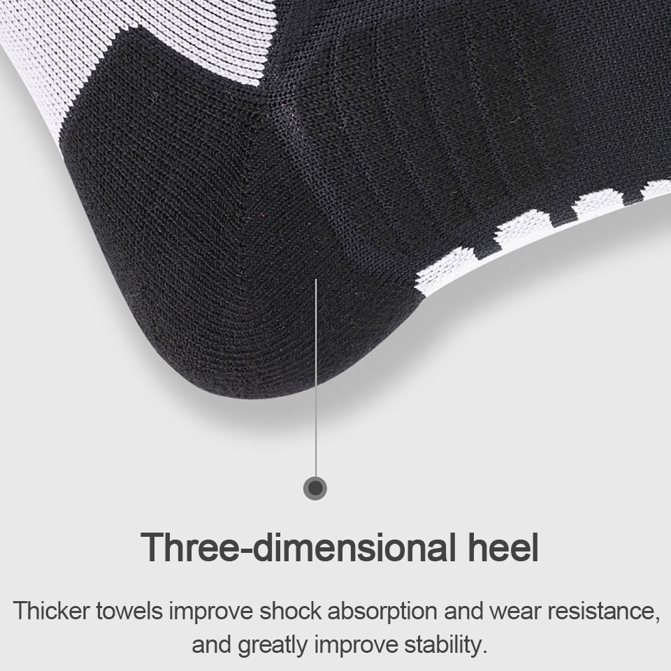 Vớ Cotton Thể Thao Dày Dặn Bảo Vệ Mắt Cá Chân Chống Trượt Thoải Mái Cho Người Lớn