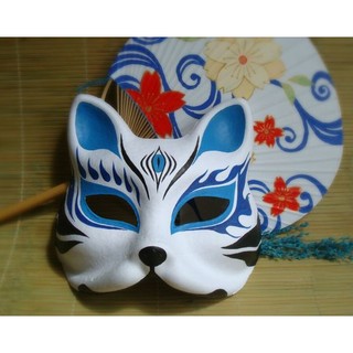 [100% vẽ tay thủ công]  Mặt nạ cáo vẽ_16(Mask fox_cosplay)