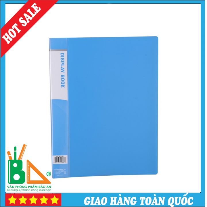 File Lá A4 Deli - Xanh Dương - 80/100 Lá - 1 Chiếc -  Cao Cấp