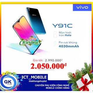 [Nguyên Seal] Điện Thoại Vivo Y91C 3Gb + 32Gb - Chính Hãng.
