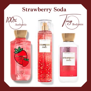 Bộ sản phẩm xịt thơm toàn thân bodymist Bath & Body Works: Strawberry Soda 36ml- 236ml
