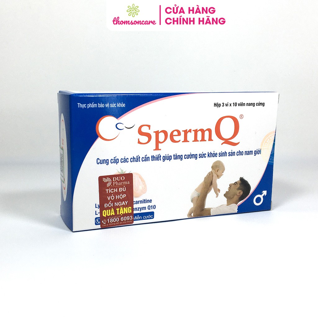 SpermQ - Tăng cường chất lượng tinh trùng, cải thiện tình trạng hiếm muộn ở nam giới