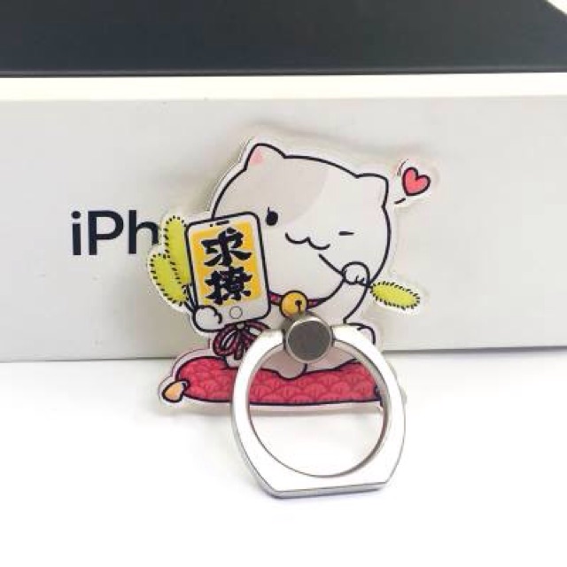 Iring điện thoại hình mèo thần tài