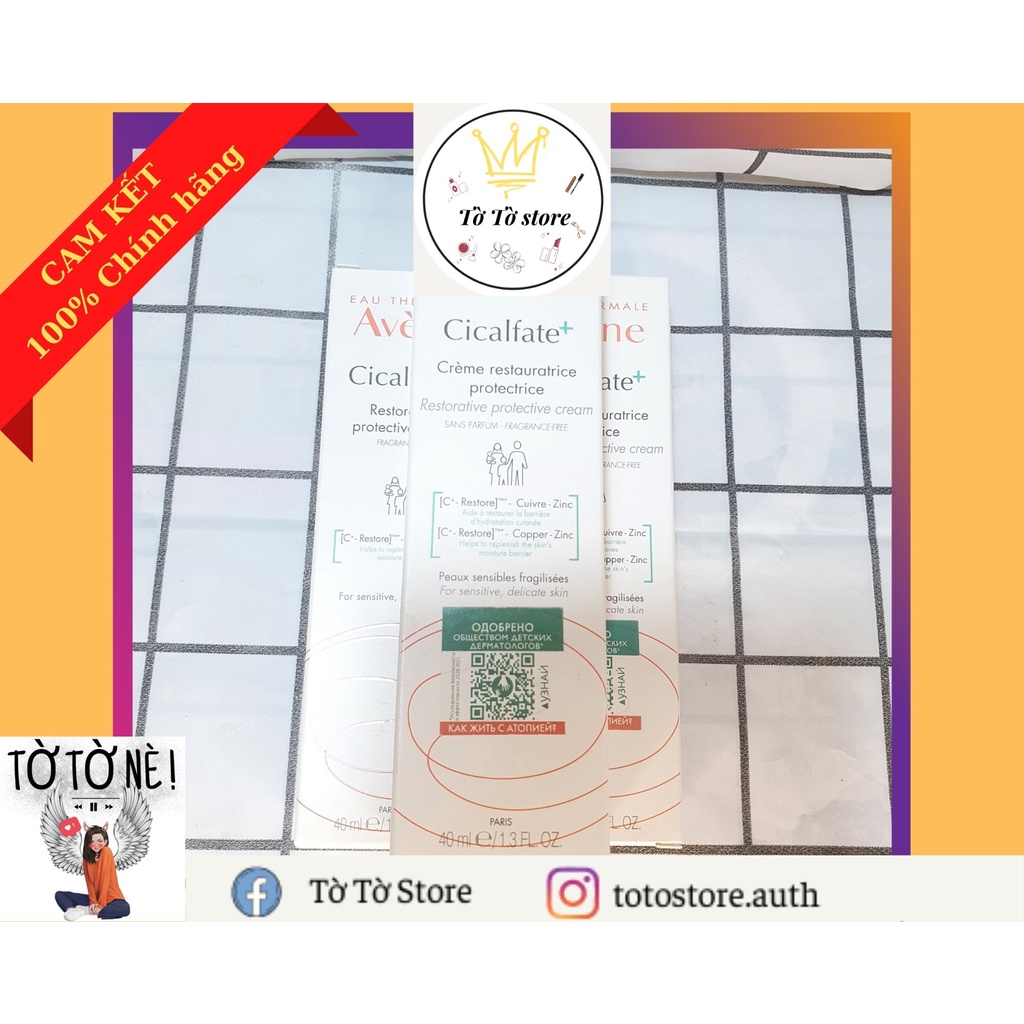 [BẢN PHÁP] Kem tái tạo hồi phục da Avene Cicalfate Repair Cream [CÓ ẢNH THẬT]