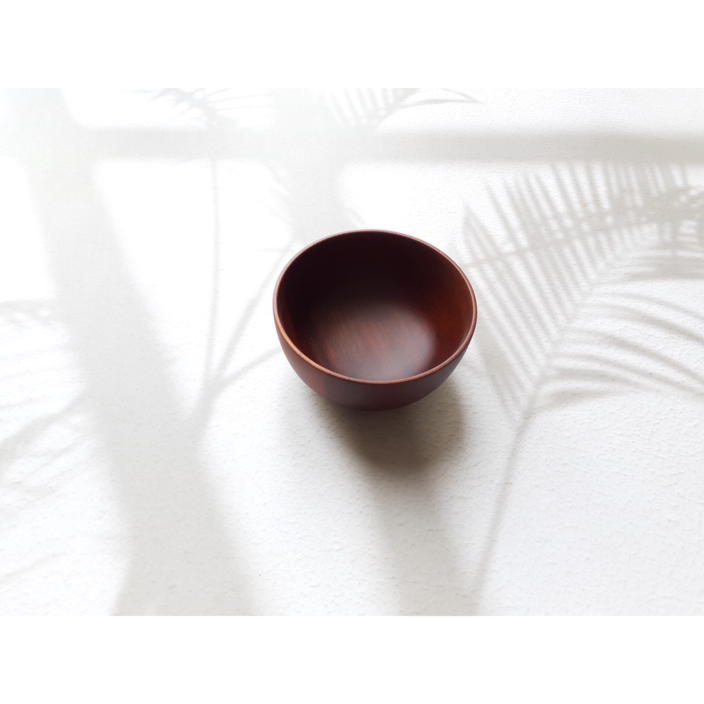 Bát gỗ, tô gỗ đựng salad màu Nâu đỏ đẹp VITRAPRO