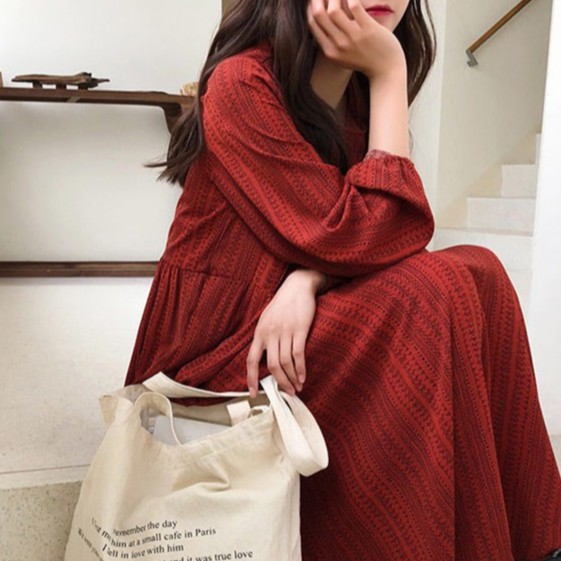 ⭐0412⭐ New large-sized classic long-sleeved dress | BigBuy360 - bigbuy360.vn