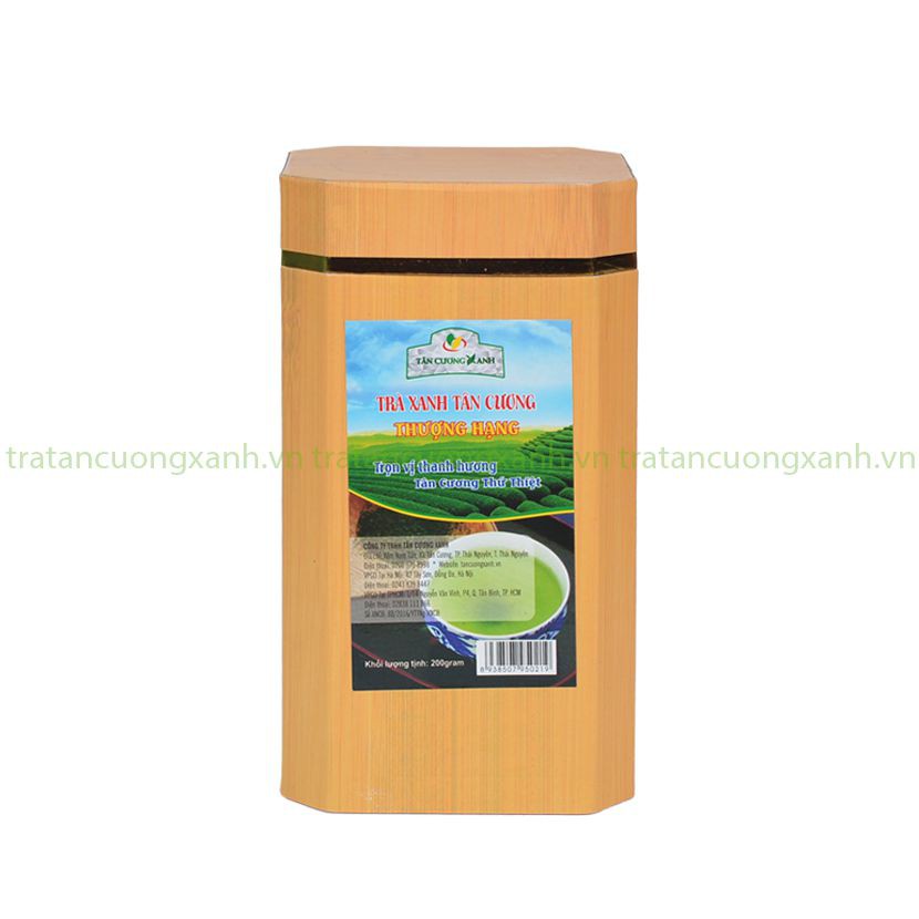 Chè Tân Cương Thượng Hạng TC1 200gram Hộp Chè Thái Nguyên Vân Gỗ TÂN CƯƠNG XANH